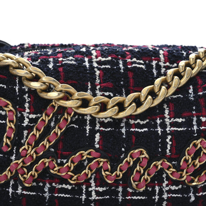 Chanel Tweed Calfskin Signe Hobo Navy Multicolor 8 of 10