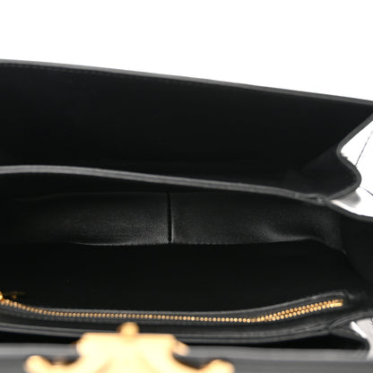 Celine Shiny Calfskin Medium Triomphe Black 5 of 10