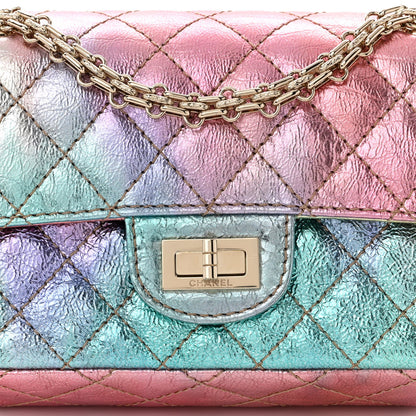 Chanel Metallic Goatskin Quilted Mini 2.55 Reissue Flap Multicolor 8 of 12