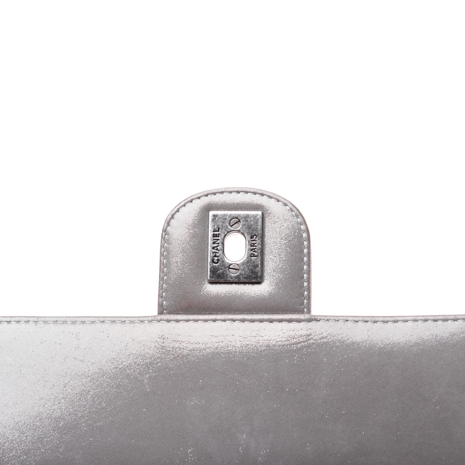 Chanel Metallic Calfskin Chevron Quilted Small Urban Spirit Backpack Silver 18 of 31