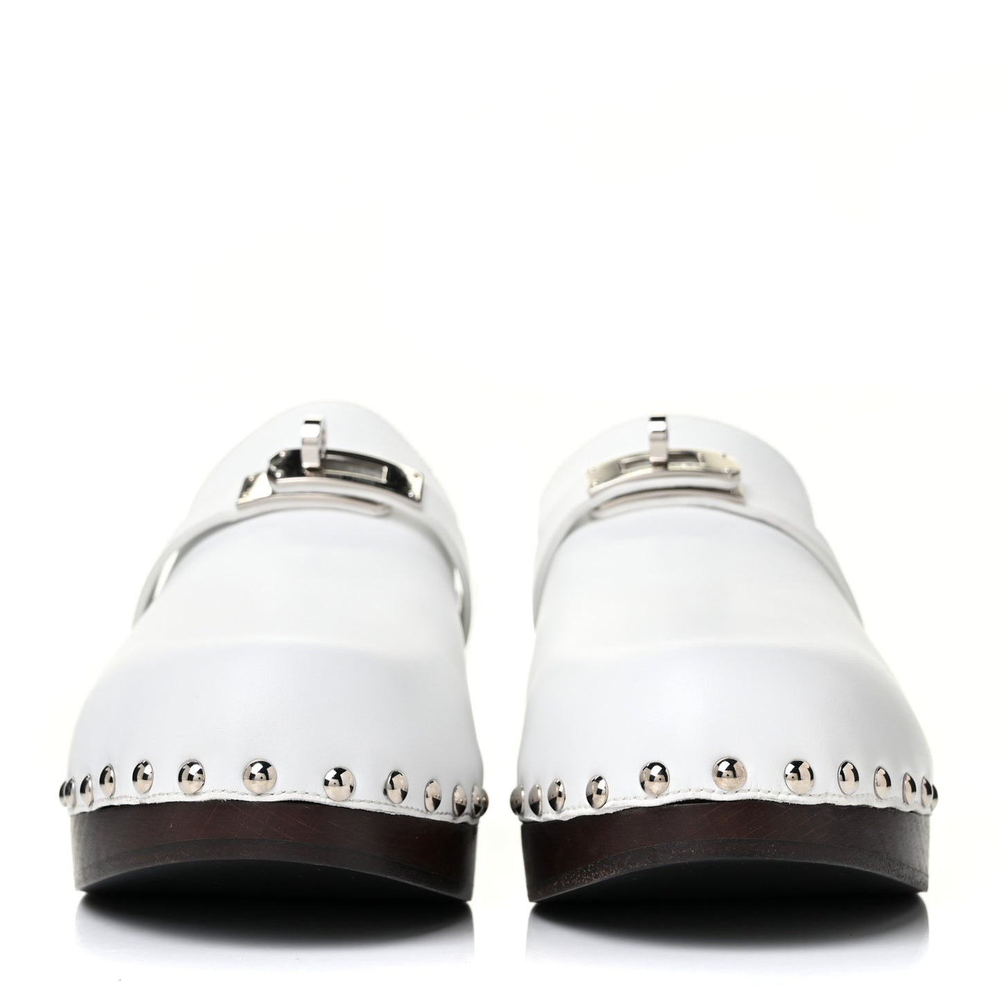 Calfskin Calya Mules 38 White