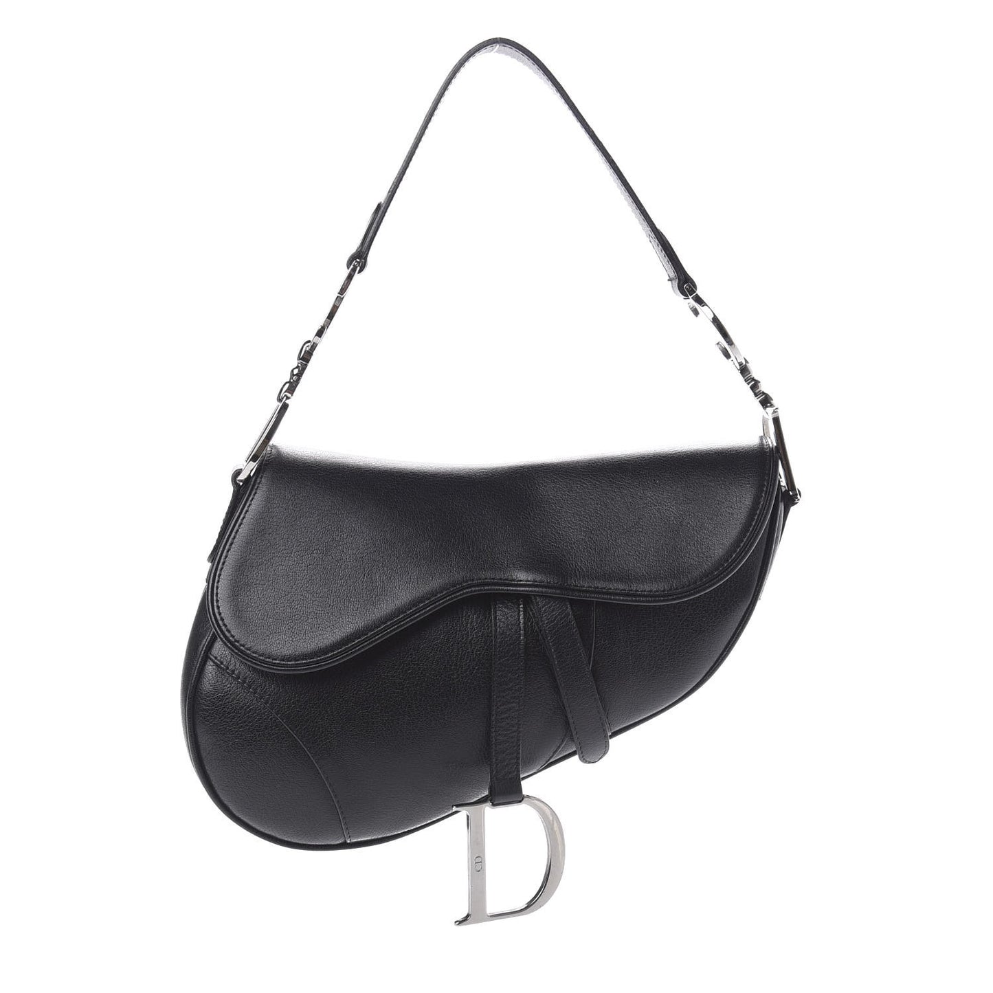 Calfskin Saddle Bag Black