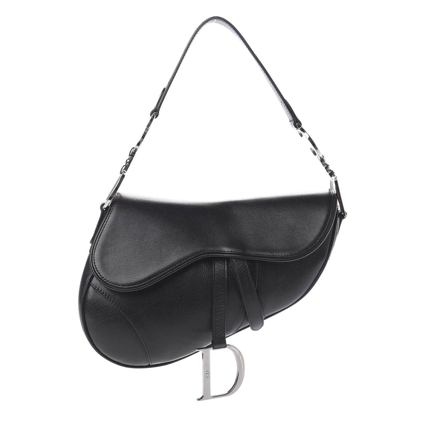 Christian Dior Calfskin Saddle Bag Black 1 of 10