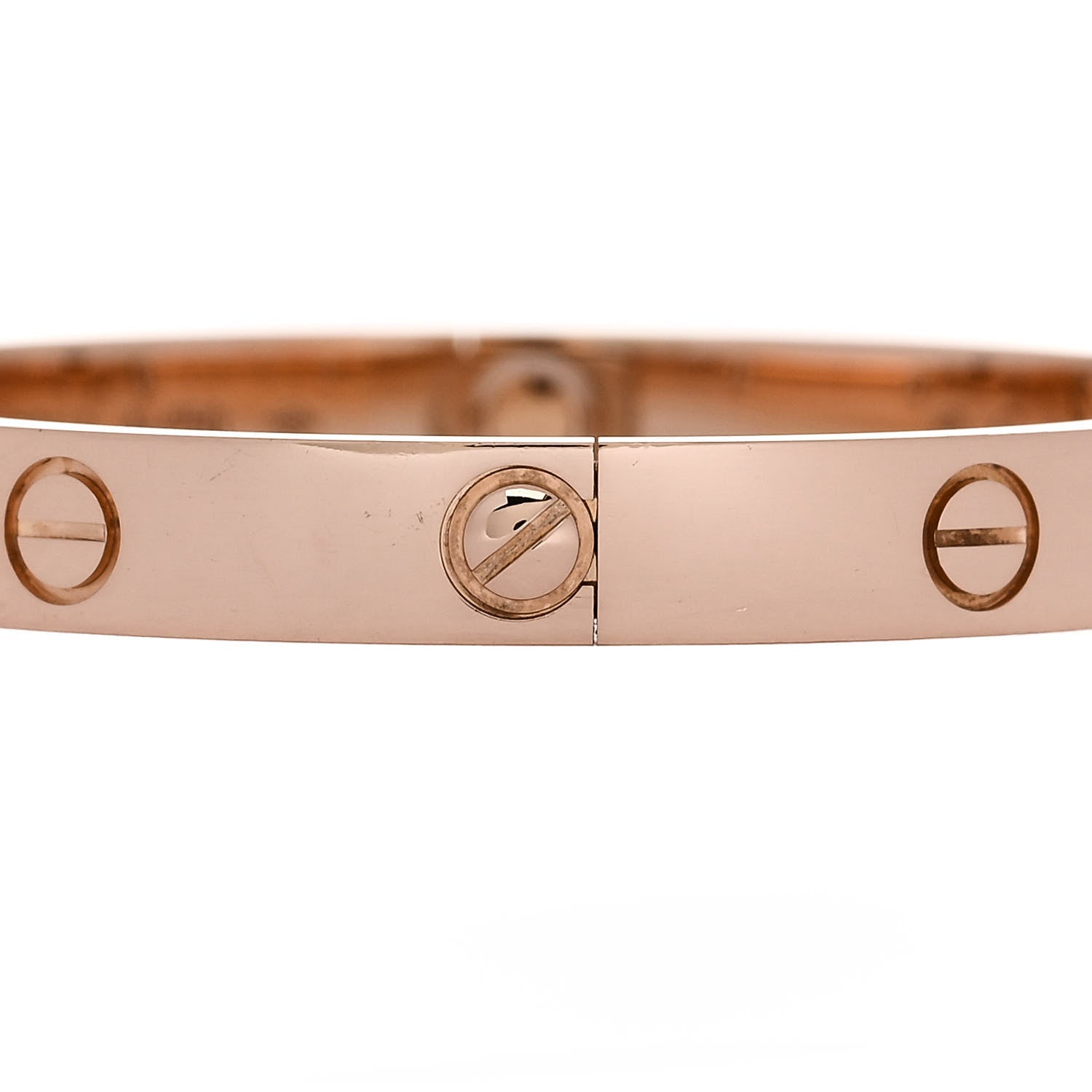 Cartier 18K Pink Gold 4 Diamond LOVE Bracelet 16 4 of 9