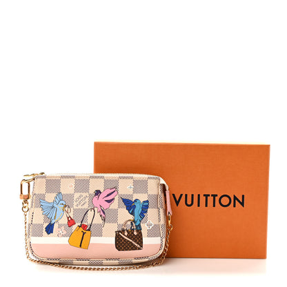 Louis Vuitton Damier Azur 2018 Christmas Animation Mini Pochette Accessories 7 of 7