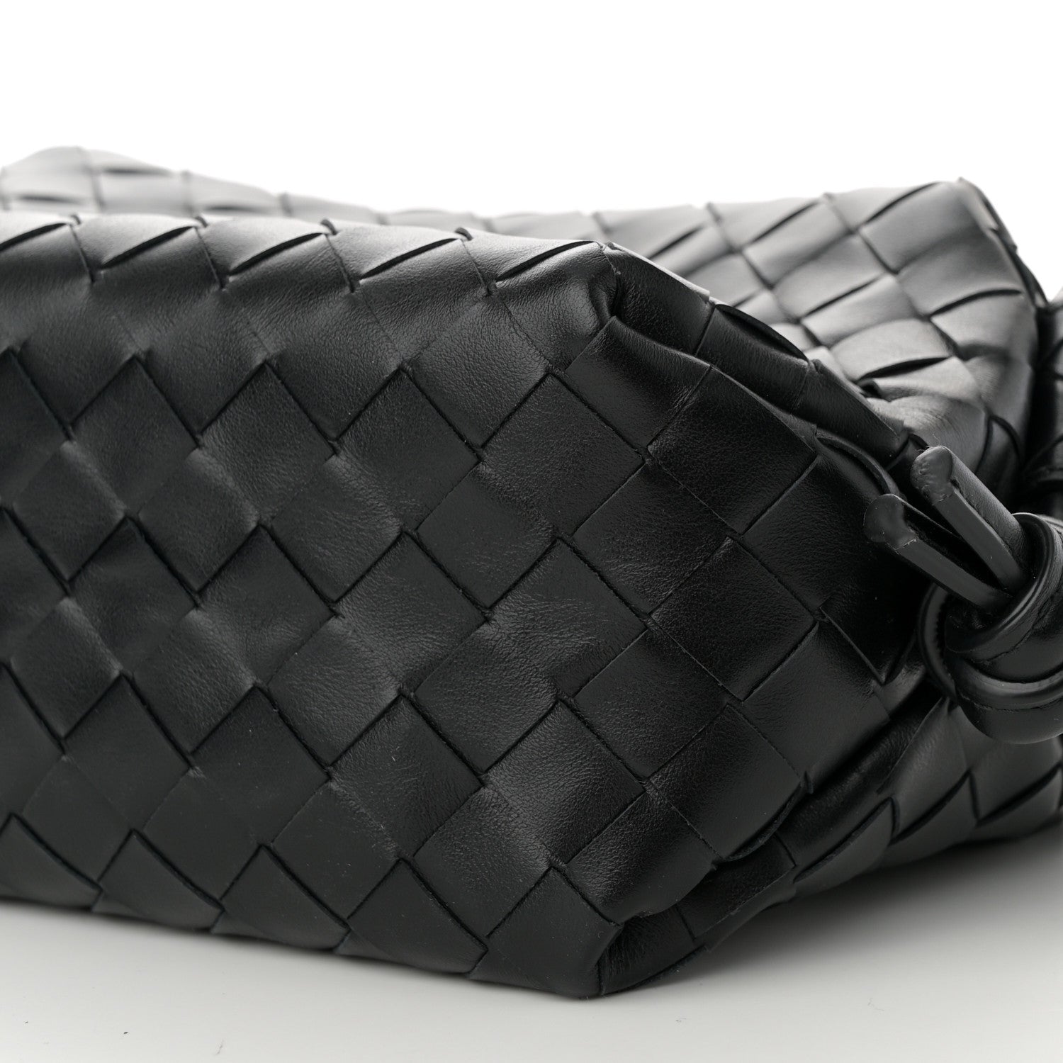 Bottega Veneta Calfskin Intrecciato Small Loop Top Handle Black 10 of 10