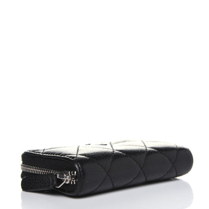 Chanel Caviar Quilted Zip Coin Purse Black 4 of 14