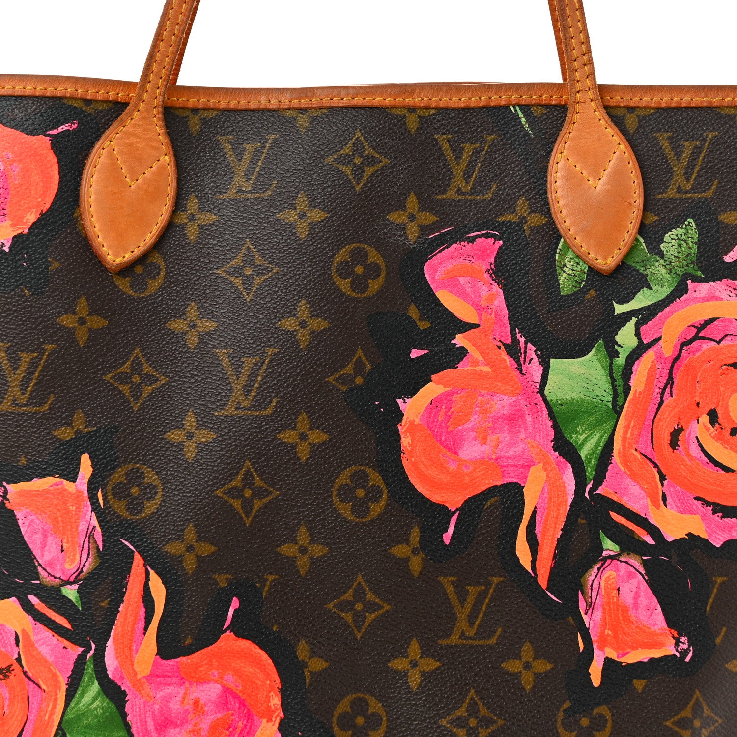 Louis Vuitton Monogram Roses Neverfull MM 8 of 13