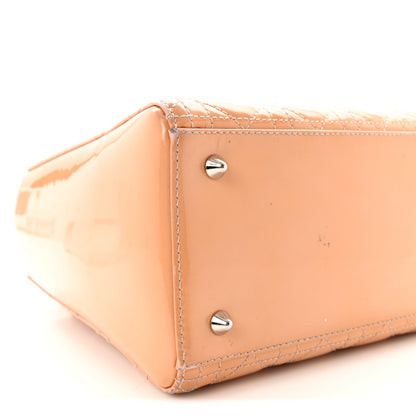 Christian Dior Patent Cannage Medium Lady Dior Dark Beige 8 of 11