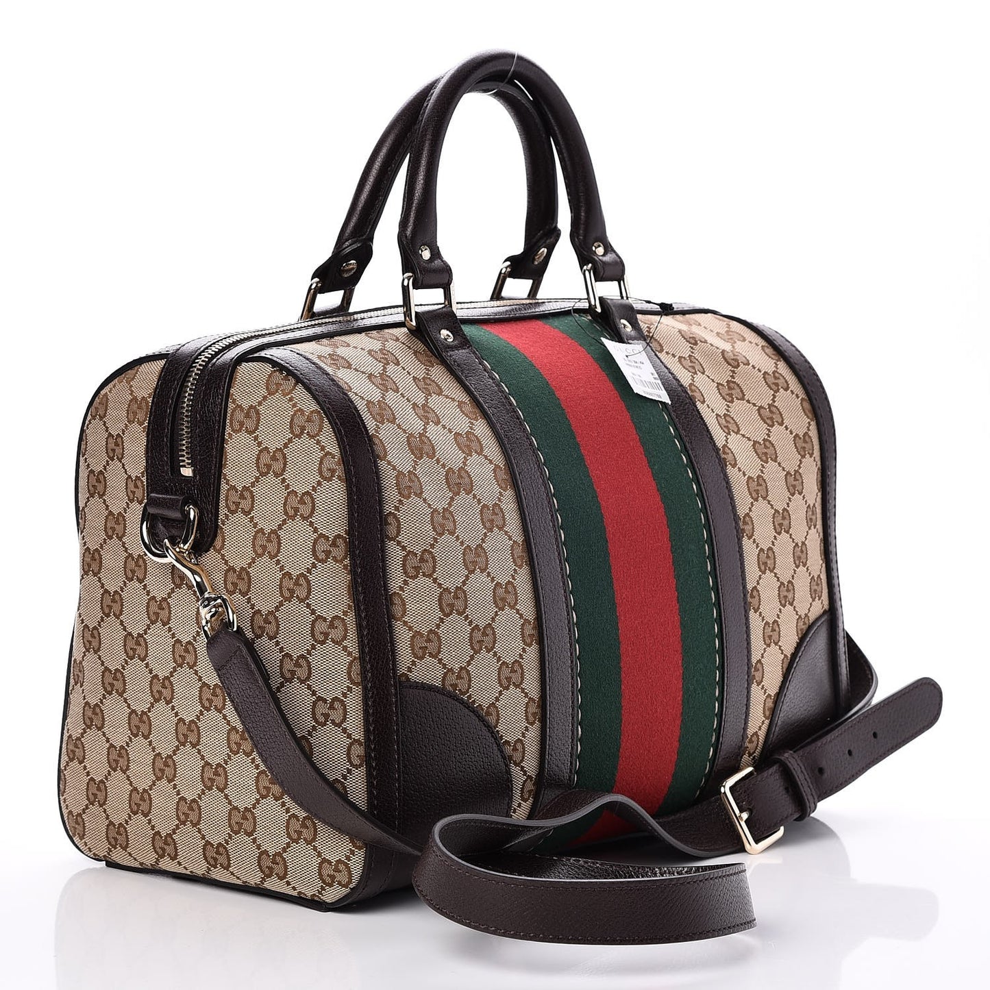 Monogram Vintage Web Medium Webby Bee Boston Dark Brown