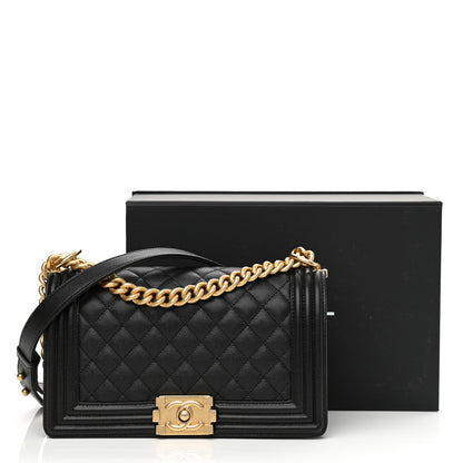 Chanel Caviar Quilted Medium Boy Flap Black 8 of 8