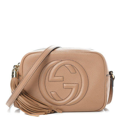 Gucci Pebbled Calfskin Small Soho Disco Bag Rose Beige 1 of 11