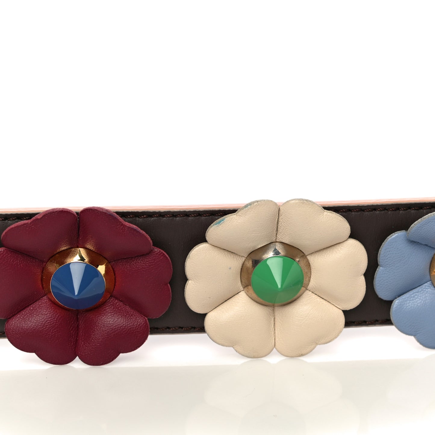 Vitello Dolce Flowerland Studded Strap You Moresco Malachite