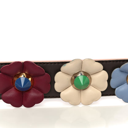 Fendi Vitello Dolce Flowerland Studded Strap You Moresco Malachite 8 of 10