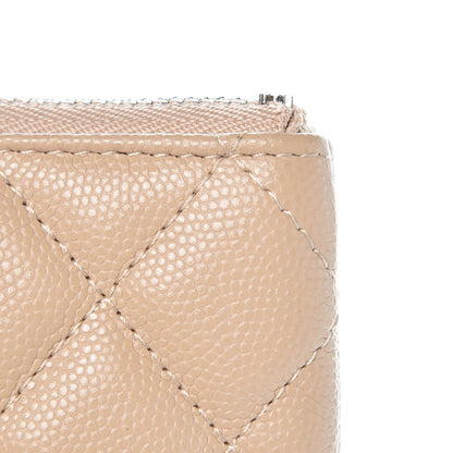 Chanel Caviar Quilted Small Cosmetic Case Beige 9 of 10