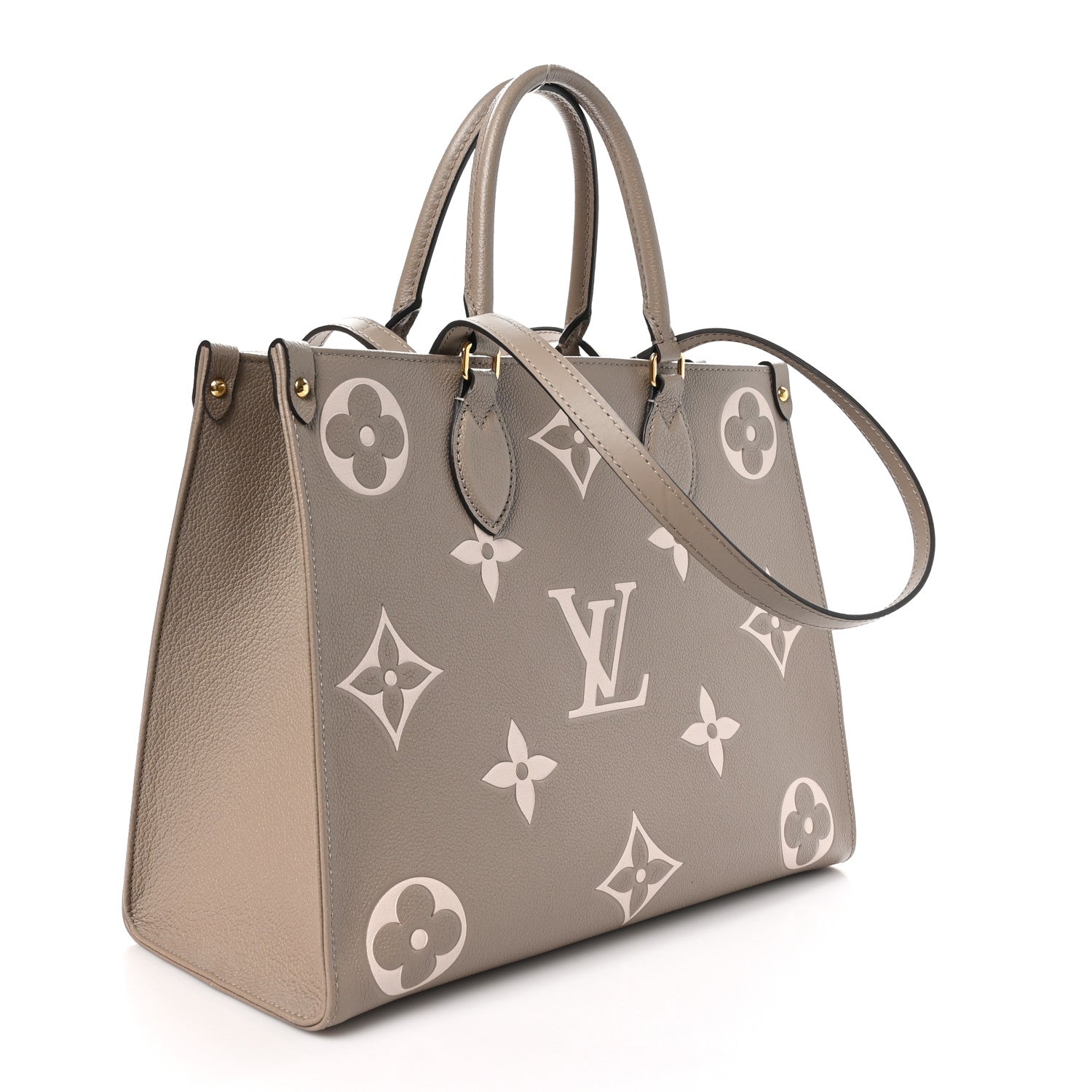 Louis Vuitton Empreinte Monogram Giant Onthego MM Tourterelle Creme 2 of 9