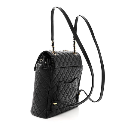 Chanel Lambskin Quilted Large Urban Spirit Backpack Black 3 of 10