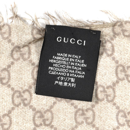 Gucci Silk GG Monogram Angry Cat Shawl 3 of 4