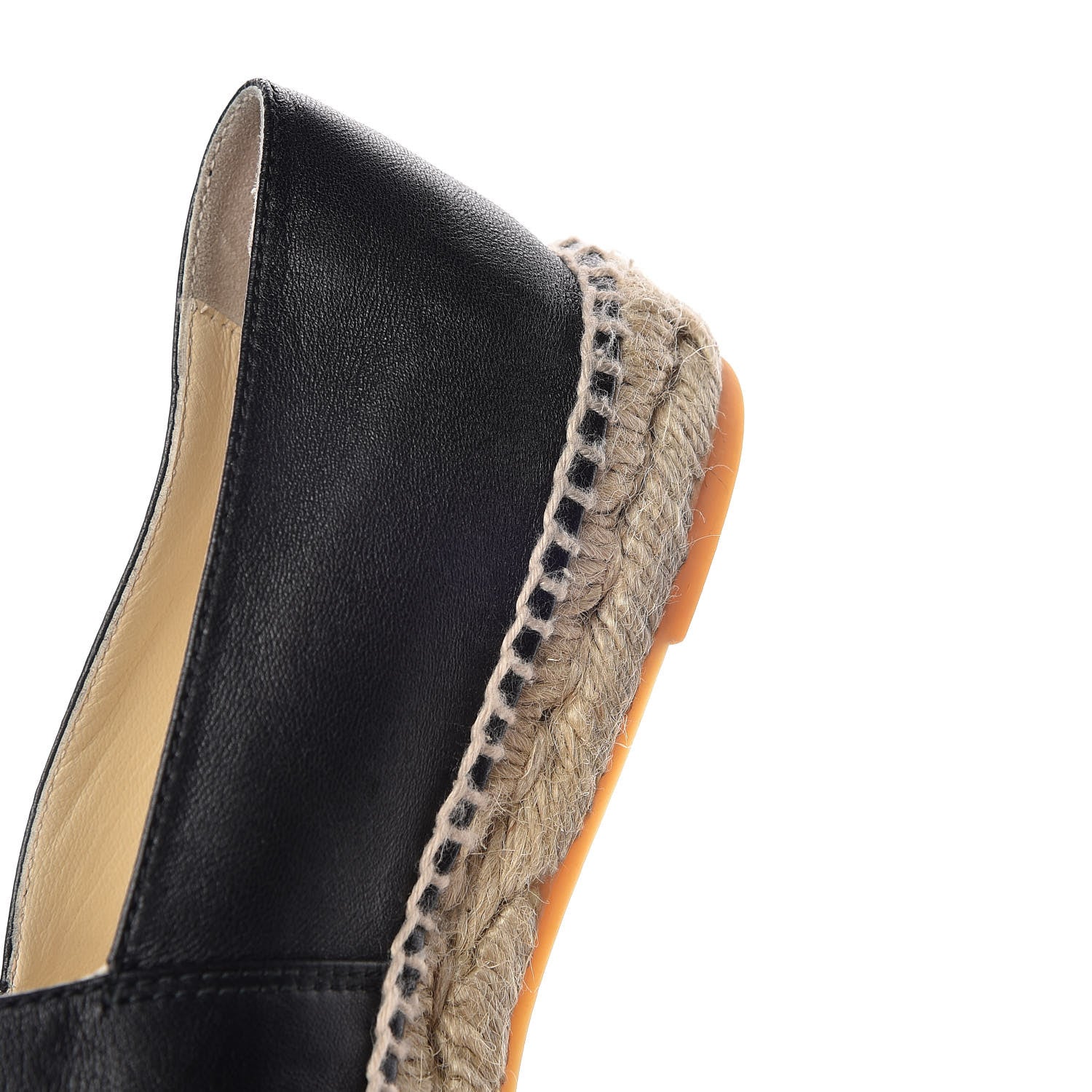 Chanel Lambskin Canvas Cap Toe CC Espadrilles 37 Black 14 of 17