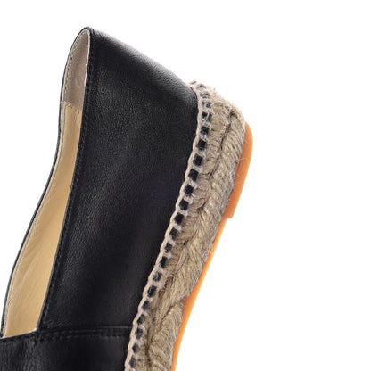 Chanel Lambskin Canvas Cap Toe CC Espadrilles 37 Black 14 of 17