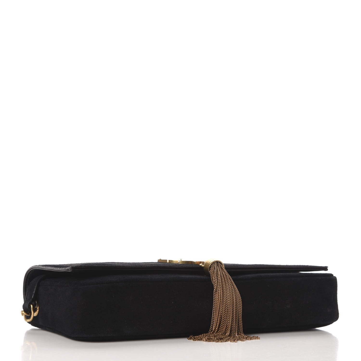 Saint Laurent Suede Monogram Tassel Kate 99 Black 4 of 9