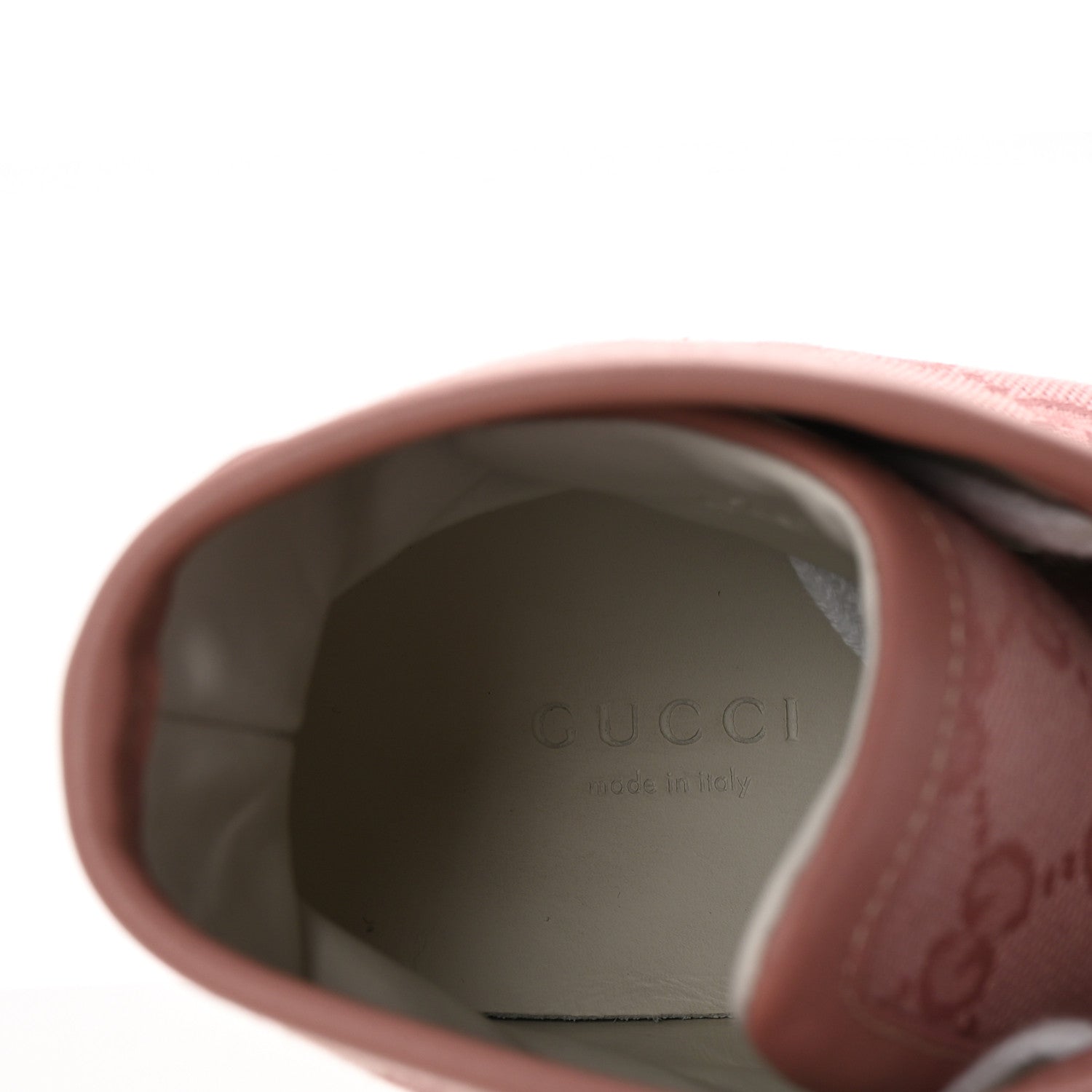 Gucci Monogram Womens High Top Sneakers 36 Pink Soft Pink 8 of 10