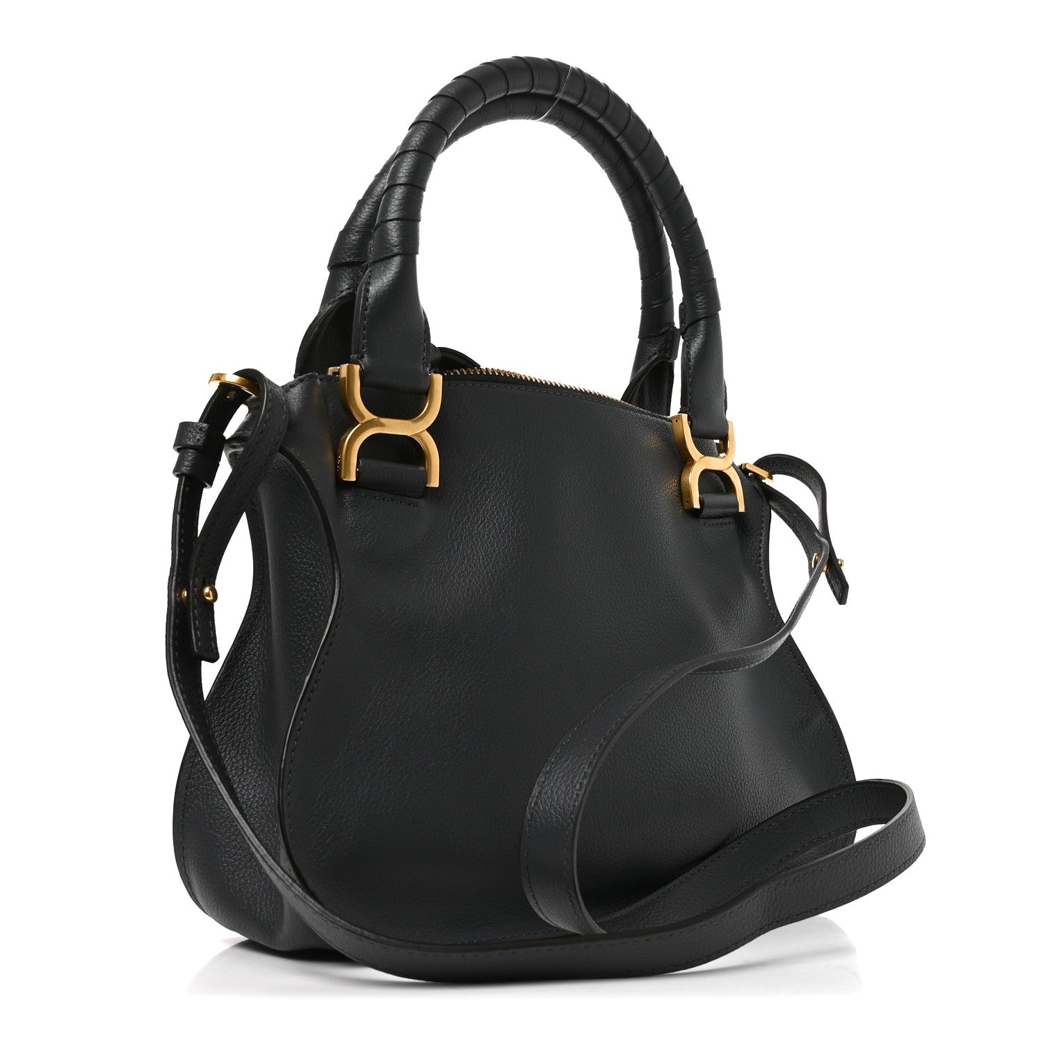 Chloe Calfskin Small Marcie Satchel Navy Ink 3 of 10