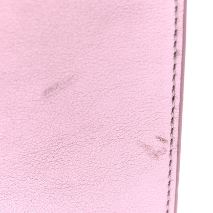 Saint Laurent Metallic Calfskin Monogram Envelope Chain Wallet Pink 11 of 11