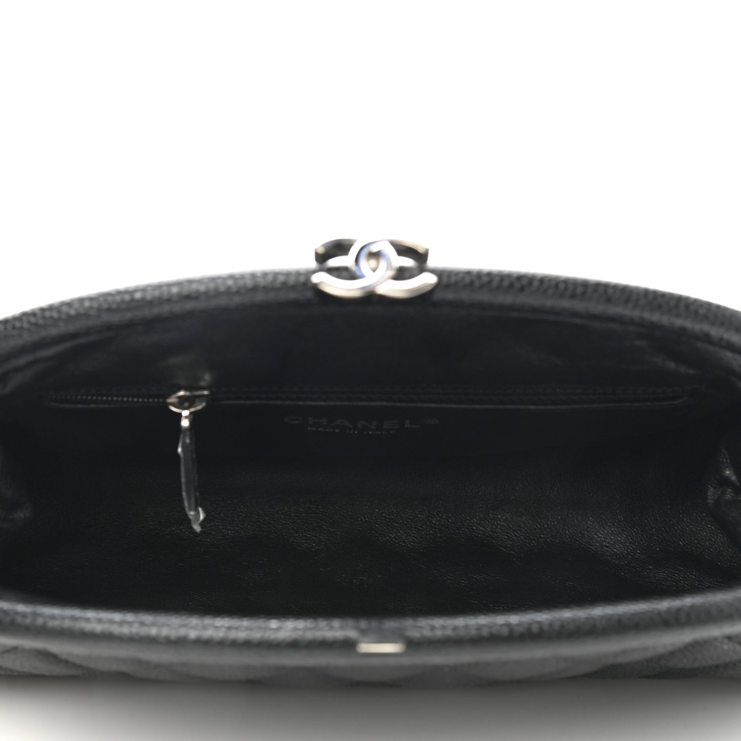 Caviar Quilted Timeless Clutch Black