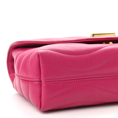 Louis Vuitton Calfskin LV New Wave Chain Bag Rose Freesia 6 of 7