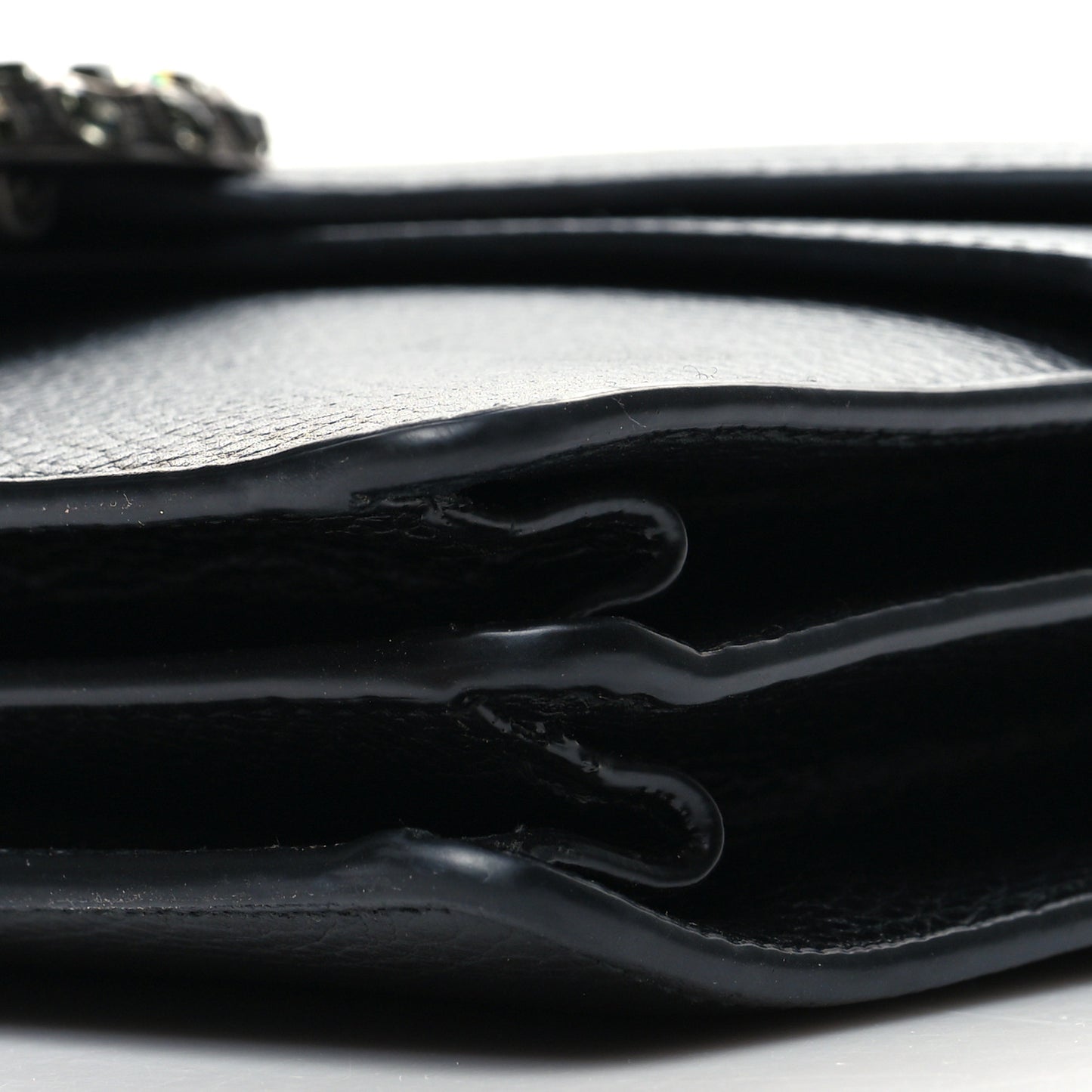 Pebbled Calfskin Small Dionysus Shoulder Bag Black
