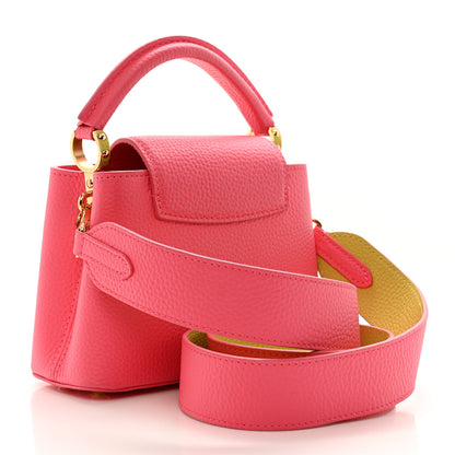 Louis Vuitton Taurillon Capucines Mini Dragon Fruit Pink Cedrat 2 of 8