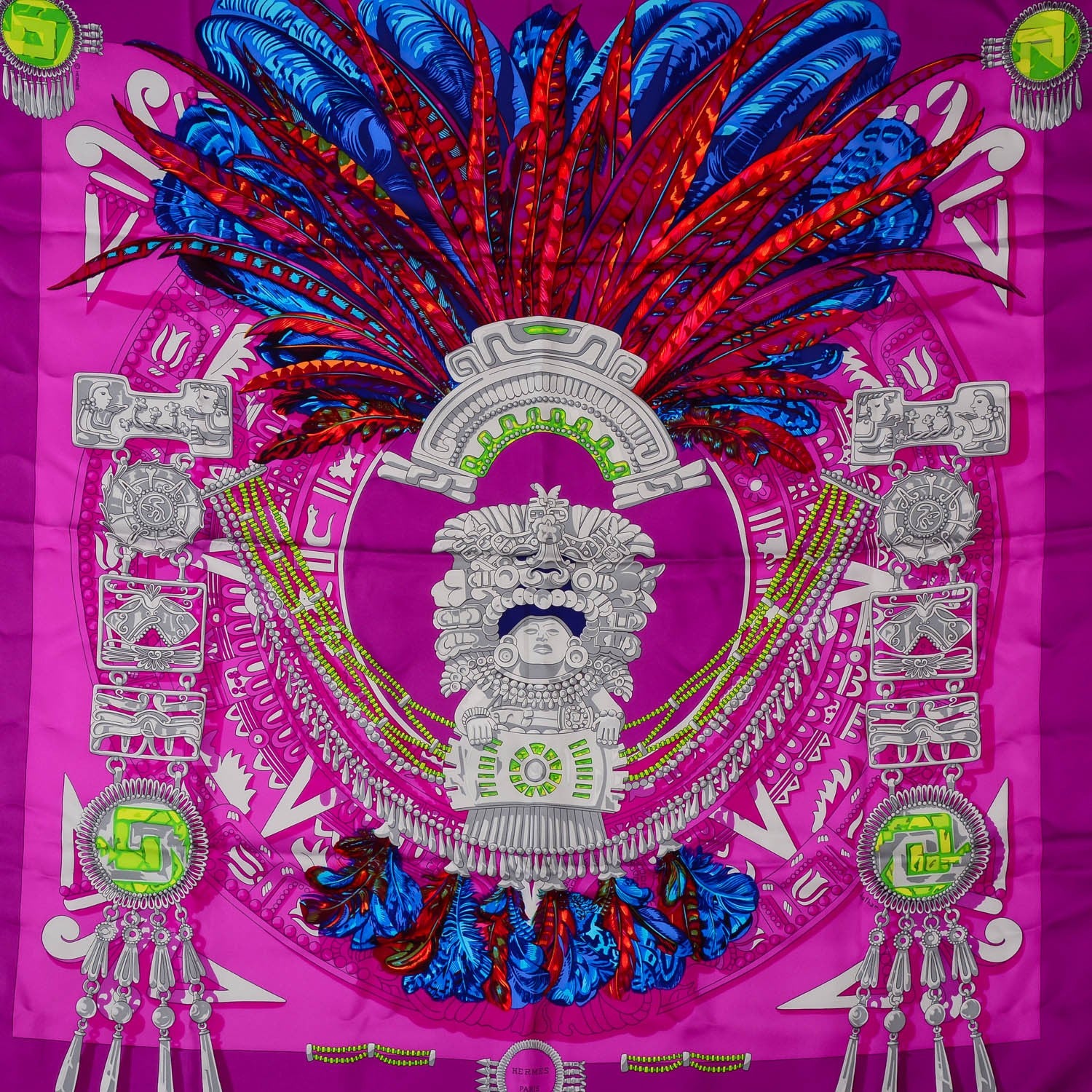 Hermes Silk Mexique Scarf 90 1 of 6