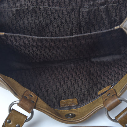 Christian Dior Calfskin Medium Gaucho Double Saddle Bag Brown 5 of 19