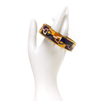Hermes Enamel Printed Optique Chaine D'Ancre Wide Bracelet 65 2 of 6
