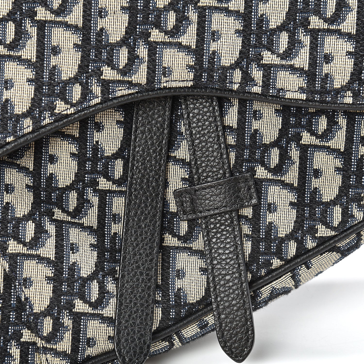 Christian Dior Oblique Mens Saddle Bag Blue 8 of 10