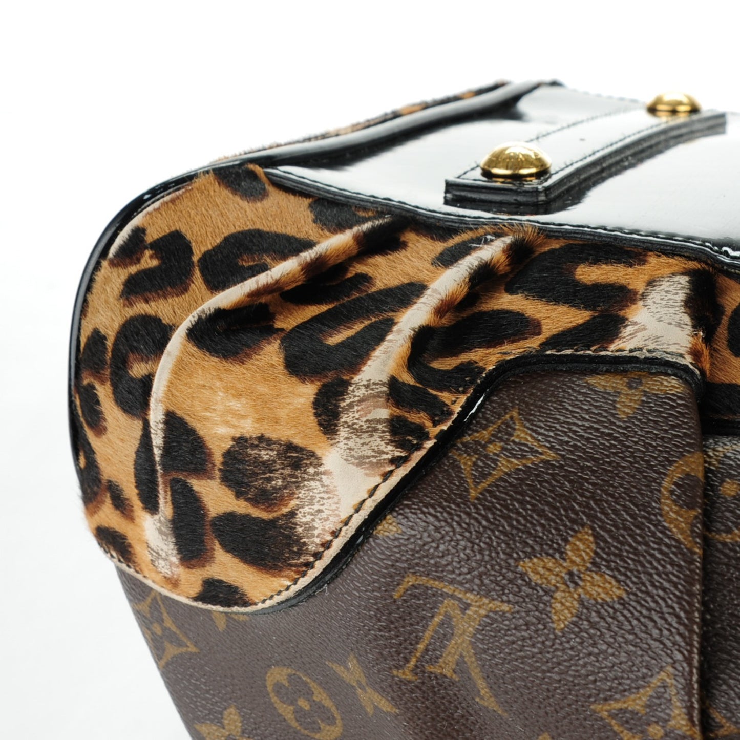 Monogram Leopard Stephen Bag