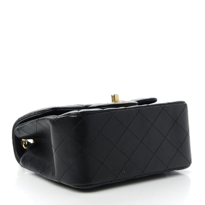 Chanel Lambskin Quilted Mini Square Flap Black 4 of 11