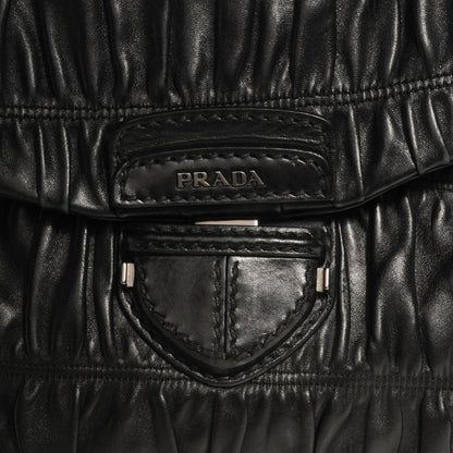 Prada Nappa Gaufre Flap Bag Black 11 of 11