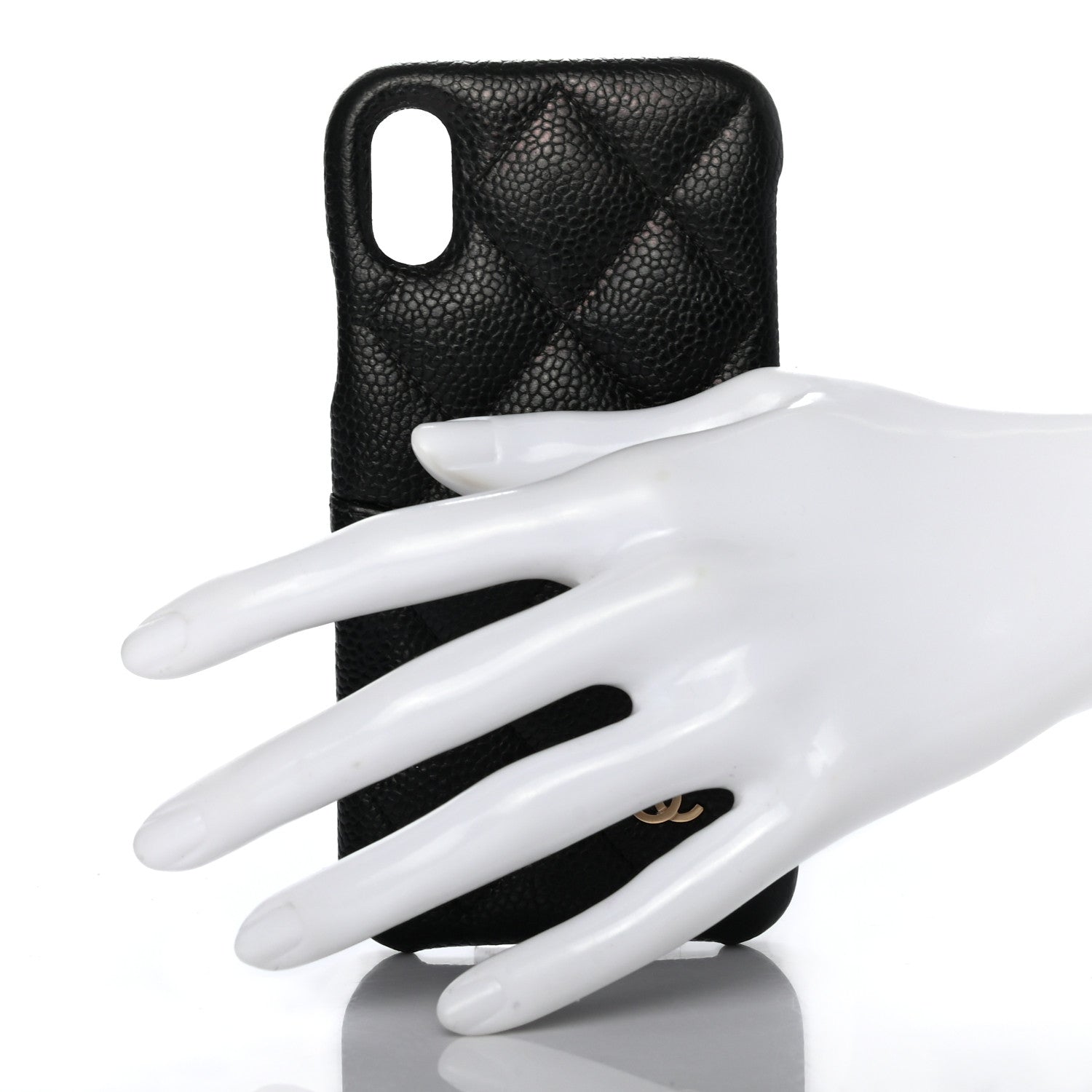 Chanel Caviar Quilted iPhone X Coco Tech Case Black 2 of 8