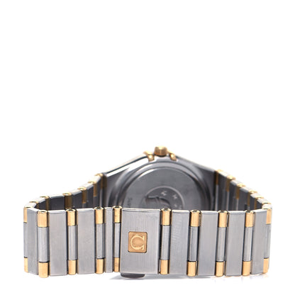 Omega Stainless Steel 18K Yellow Gold Diamond Bezel 25mm Constellation Quartz Watch White 1277.30.00 3 of 4