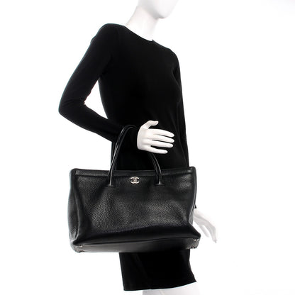 Chanel Deerskin Cerf Executive Shopper Tote Black 2 of 8