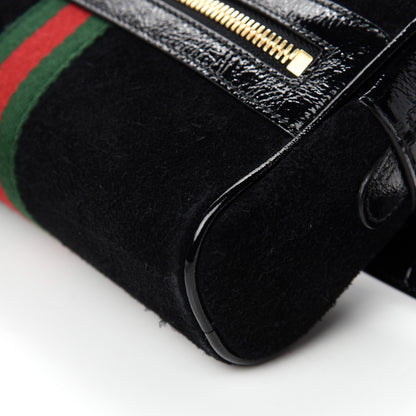Gucci Suede Small Ophidia Belt Bag 85 34 Black 7 of 10
