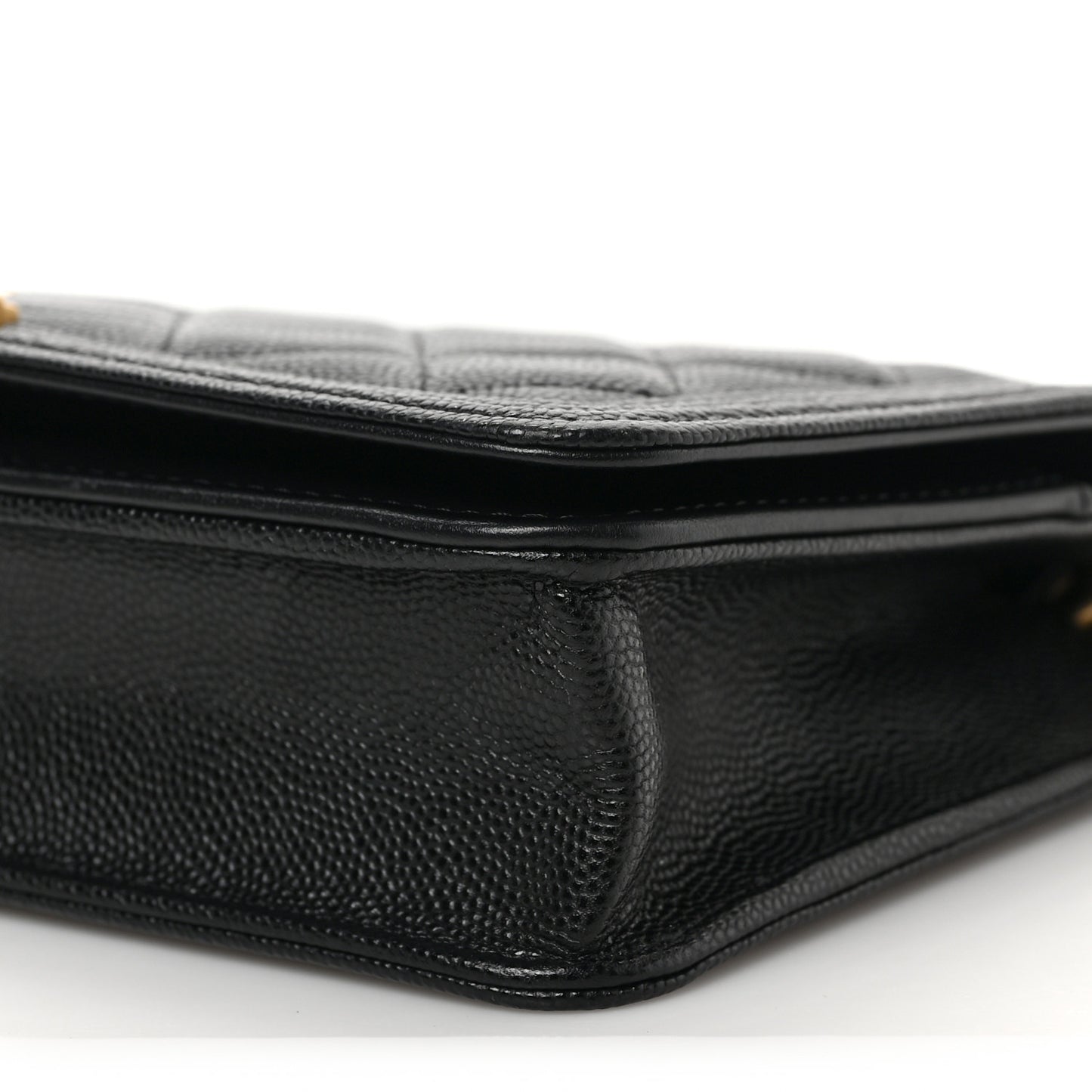 Caviar Quilted Boy Wallet On Chain WOC Black