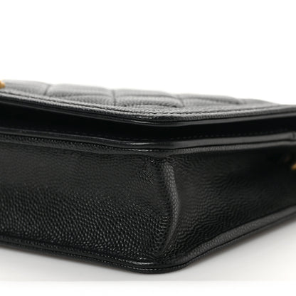 Chanel Caviar Quilted Boy Wallet On Chain WOC Black 9 of 9