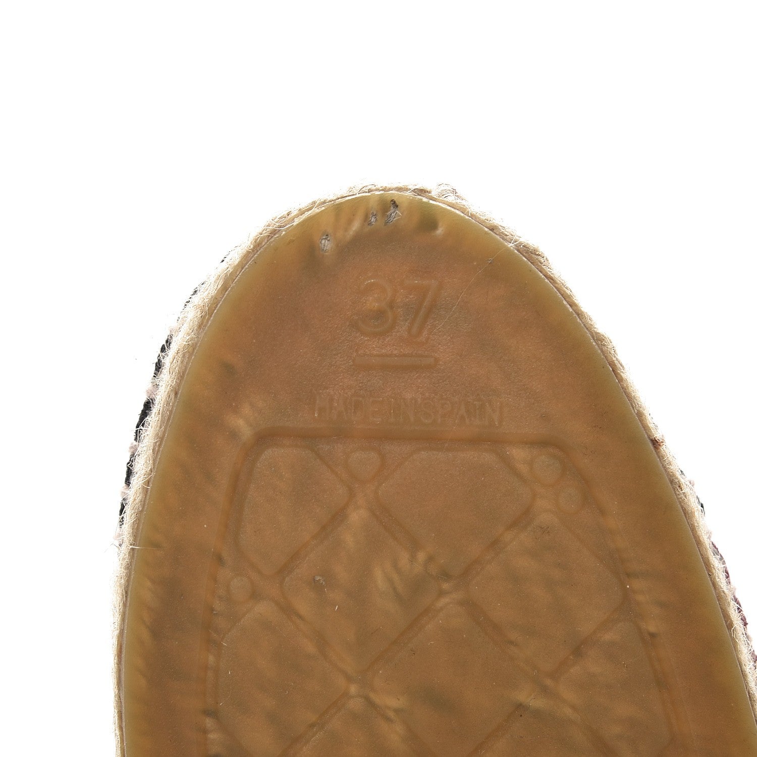 Chanel Linen CC Espadrilles 37 Pink Black 8 of 10