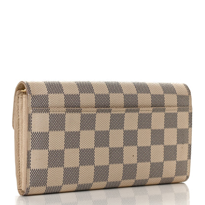 Louis Vuitton Damier Azur Sarah Wallet NM 3 of 10