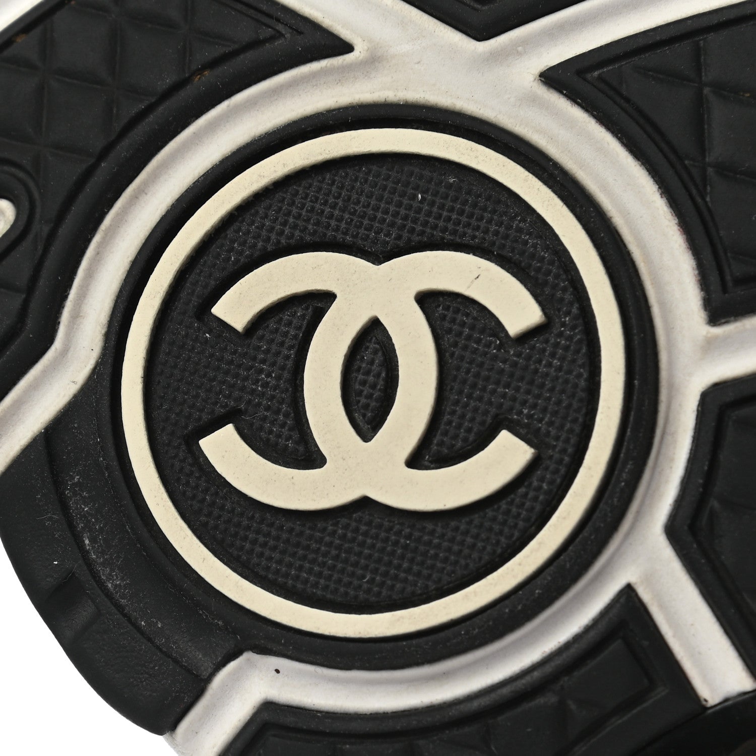 Chanel Calfskin Fabric Sneakers 38 White Silver Fluo Pink 6 of 8