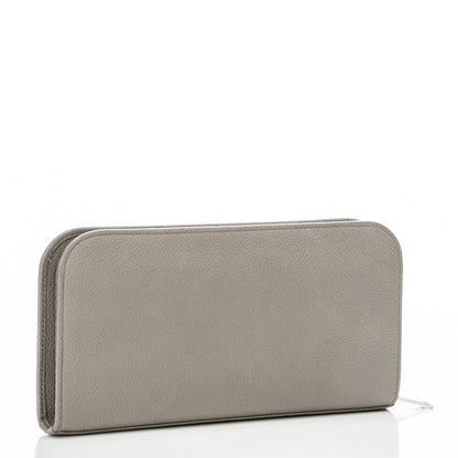 Saint Laurent Calfskin Classic Zip Around Continental Wallet Light Grey 3 of 6