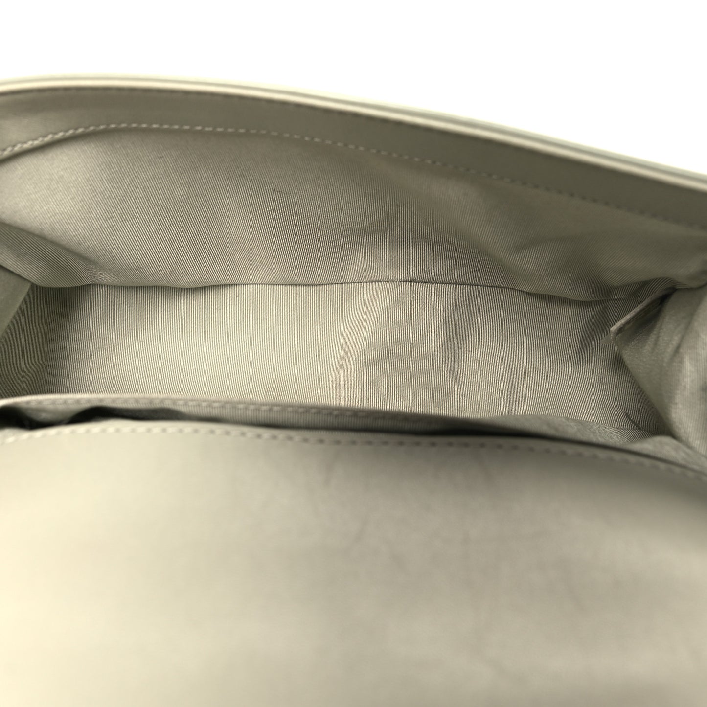 Glazed Calfskin Medium Boy Flap Grey